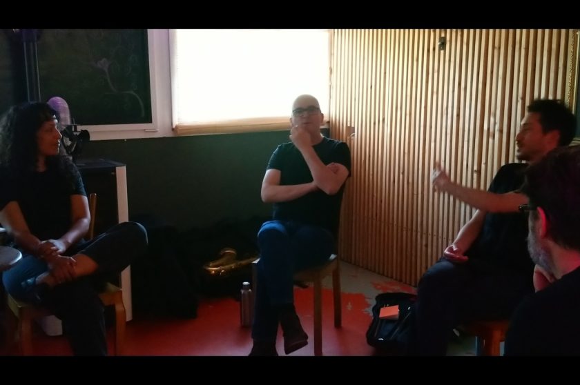 Ariane Plomb, Bertrand Denzler, Frantz Loriot. Picture by Jonas Kocher