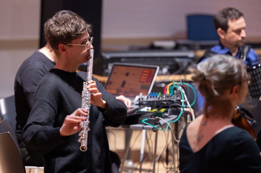 Bruit - Group for Music Creation. The Hague, New Music Lab, Sonology Institute. Photo by Jascha Bordon